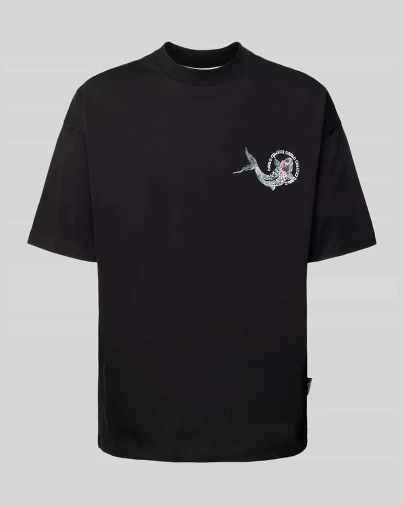 Carlo Colucci Oversized T-Shirt mit Motiv-Print 