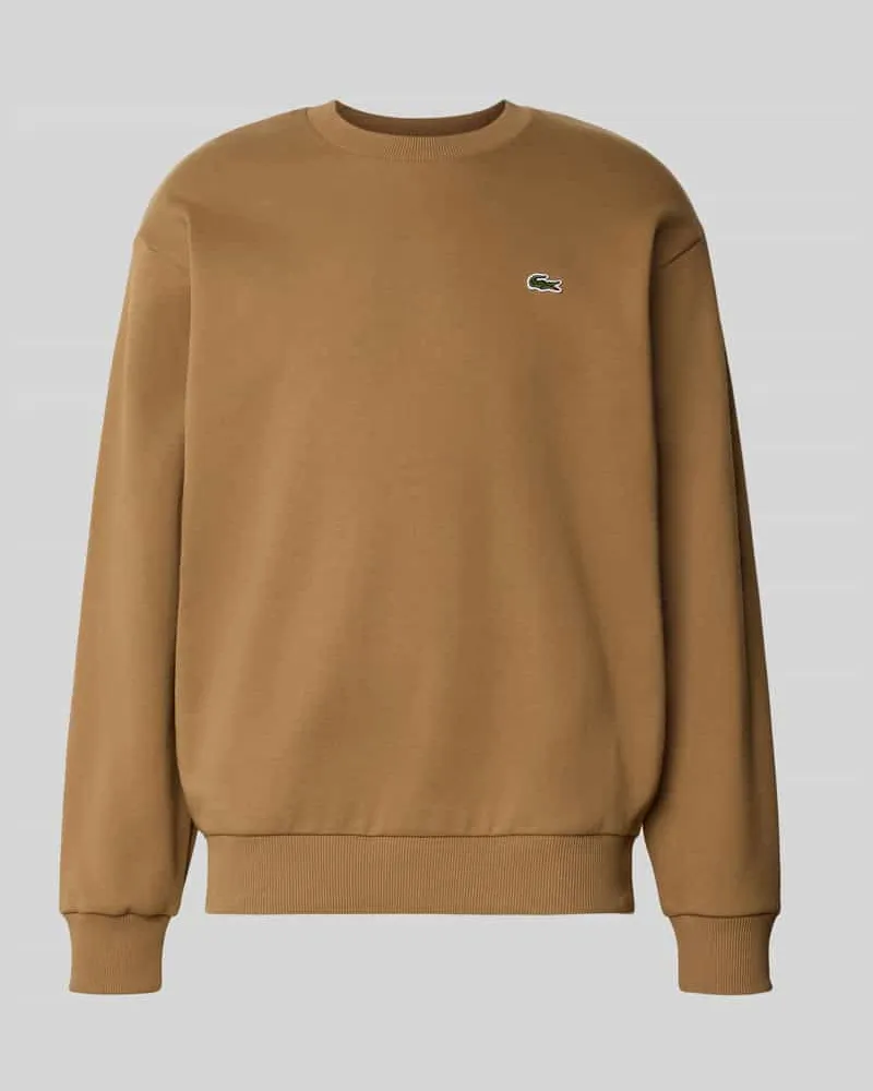 Lacoste Regular Fit Sweatshirt aus Baumwoll-Mix Hazel