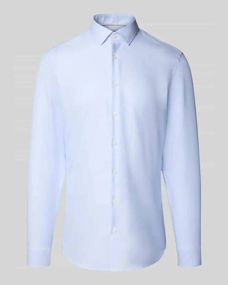 JAKE*S Super Slim Fit Business-Hemd mit Kentkragen 