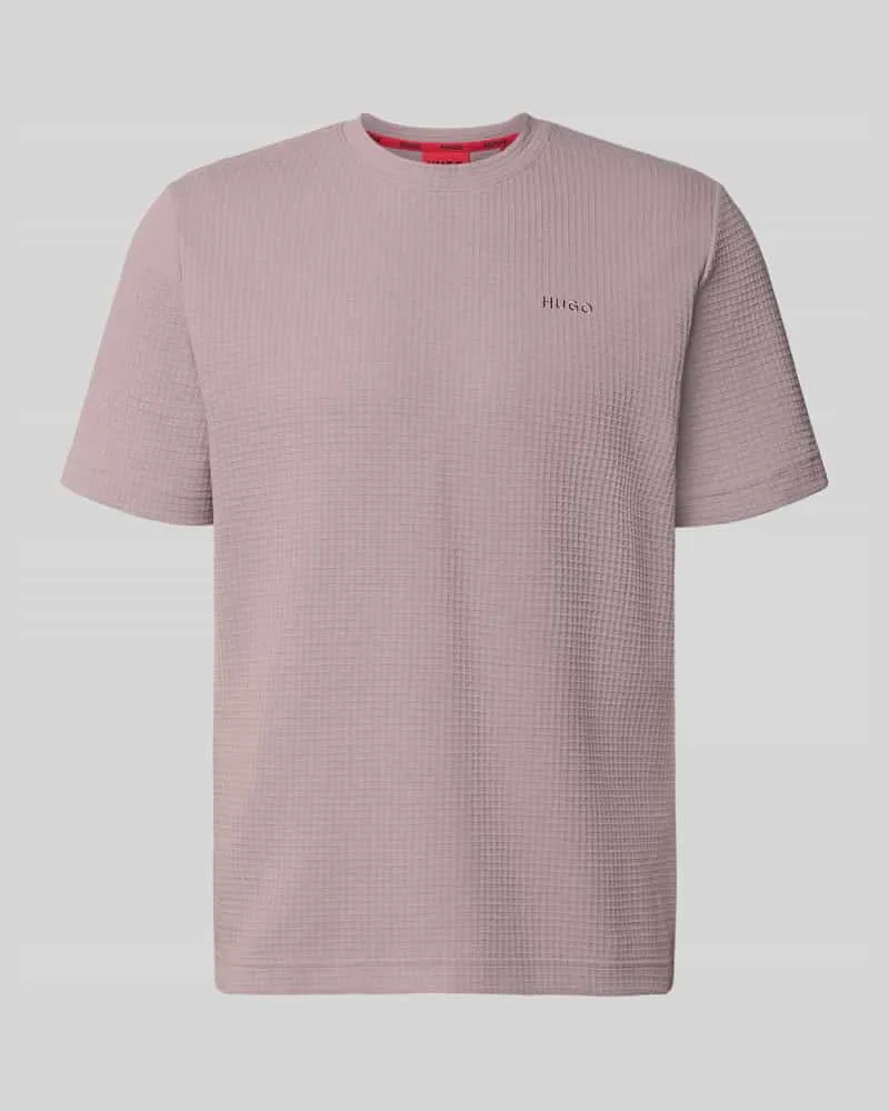 HUGO BOSS Regular Fit T-Shirt aus Baumwoll-Mix Modell 'AUSTIN Altrosa