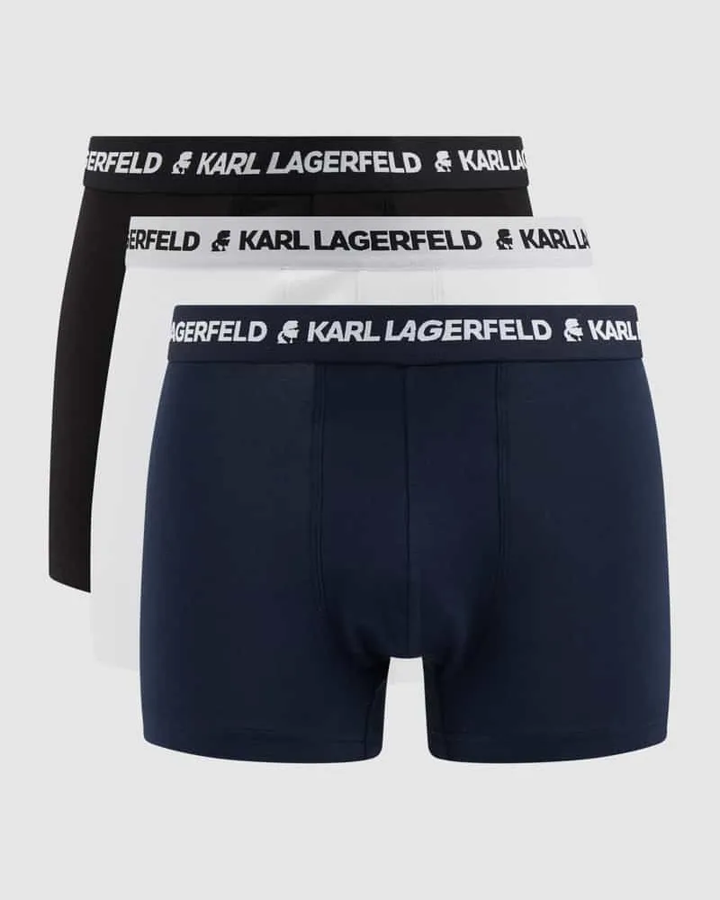 Karl Lagerfeld Trunks in unifarbenem Design im 3er-Pack Dunkelgrau