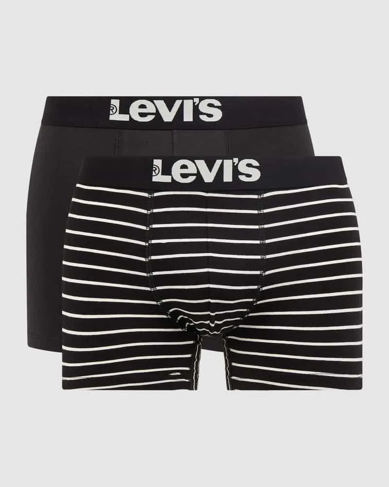 Levi's Trunks mit Stretch-Anteil im 2er-Pack Black