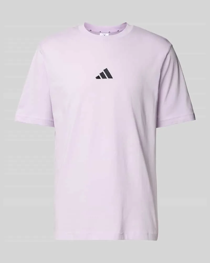adidas T-Shirt mit Label-Stitching und Rundhalsausschnitt 