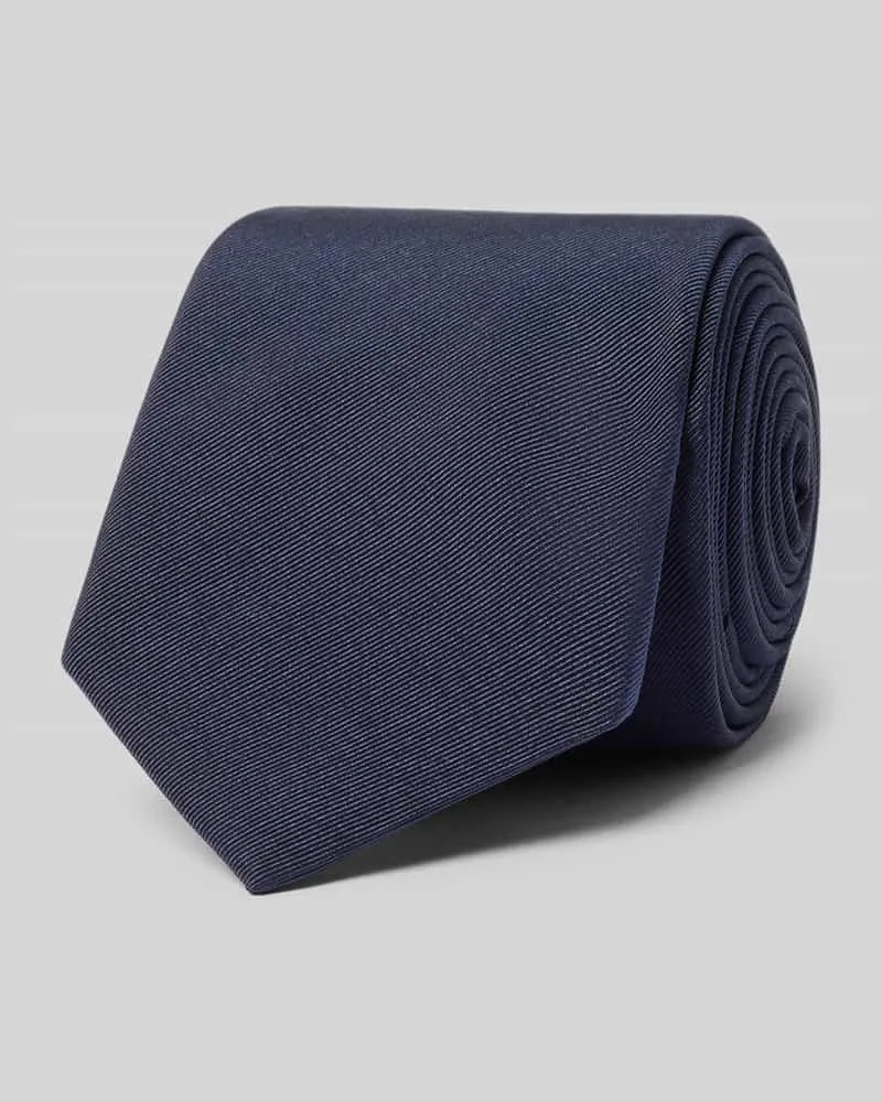 Blick Krawatte aus Seide in unifarbenem Design (7 cm Marine