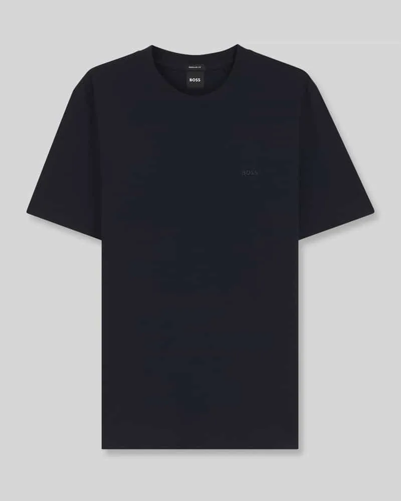 HUGO BOSS Regular Fit T-Shirt aus reiner Baumwolle Modell 'Thompson 01 Marine