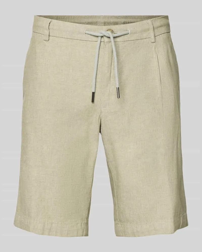 Bugatti Shorts mit Kordelzug Gruen