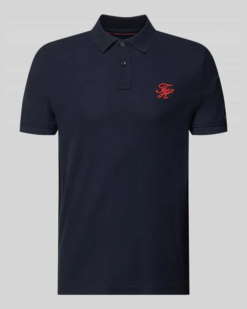 Tommy Hilfiger Regular Fit Poloshirt aus reiner Baumwolle Marine
