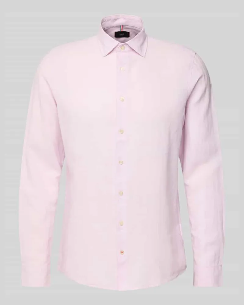 cinque Regular Fit Freizeithemd aus Leinen-Baumwoll-Mix Modell 'STEVEN Rose