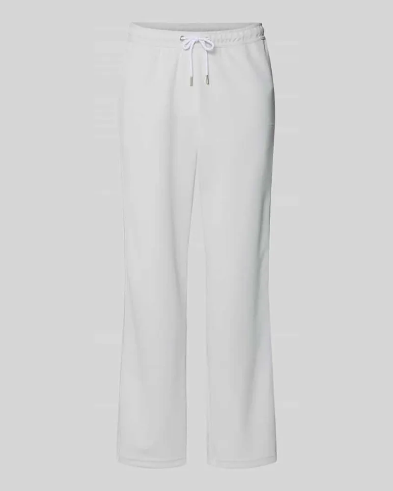 PEGADOR Wide Leg Sweatpants mit elastischem Bund Hellgrau