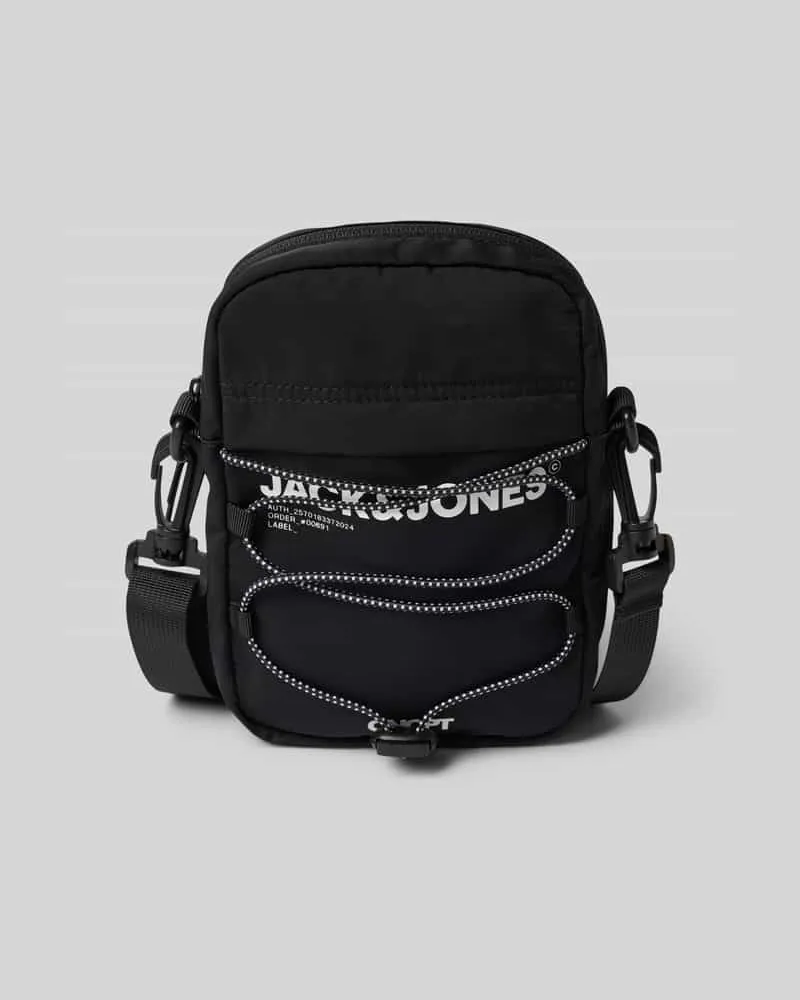 Jack & Jones Umhängetasche mit Label-Print Modell 'ZITRUS Black