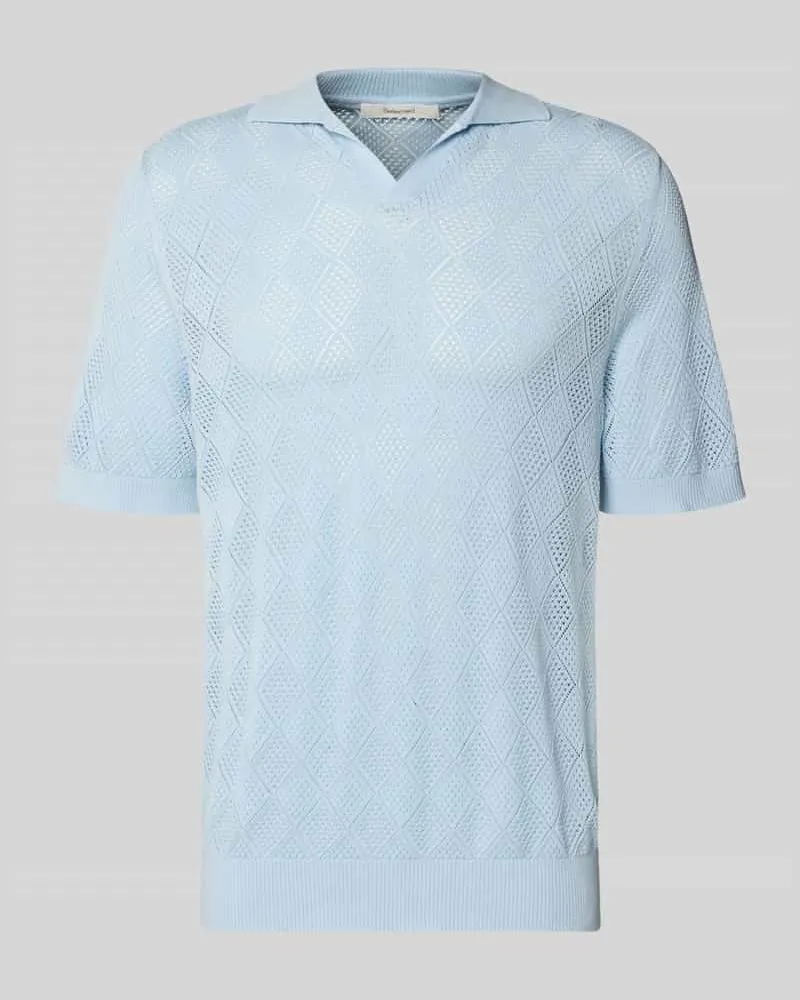 Selected Homme Regular Fit Poloshirt aus reiner Baumwolle Modell 'ARCO Bleu