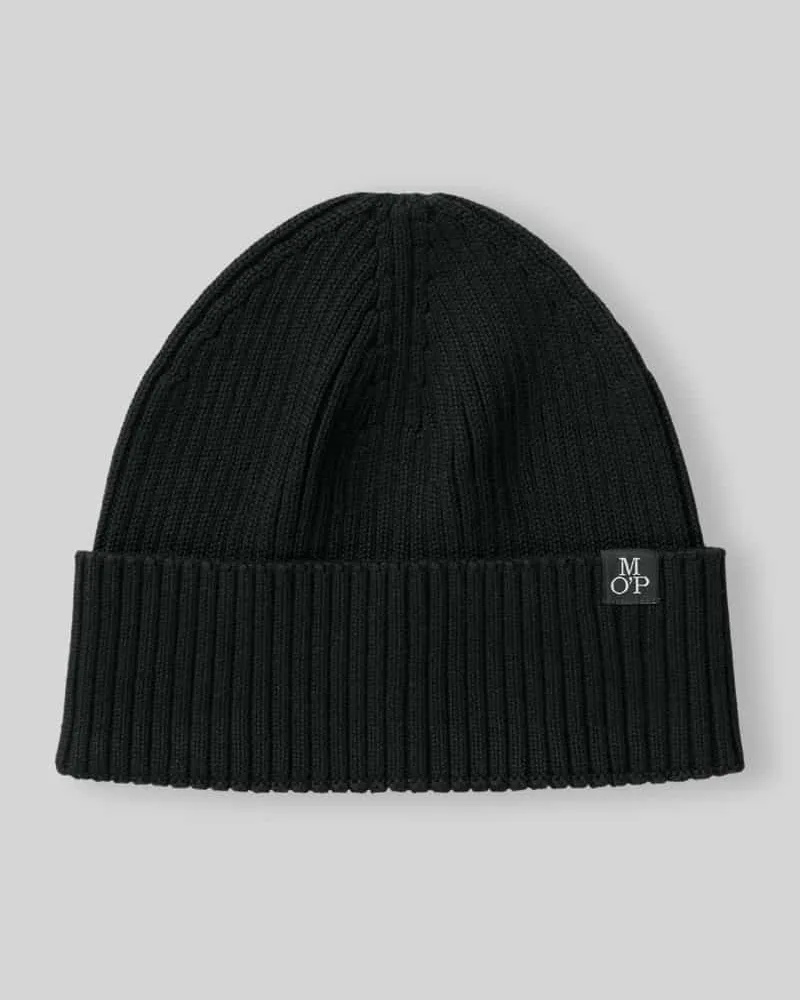 Marc O'Polo Mütze mit Label-Patch Black
