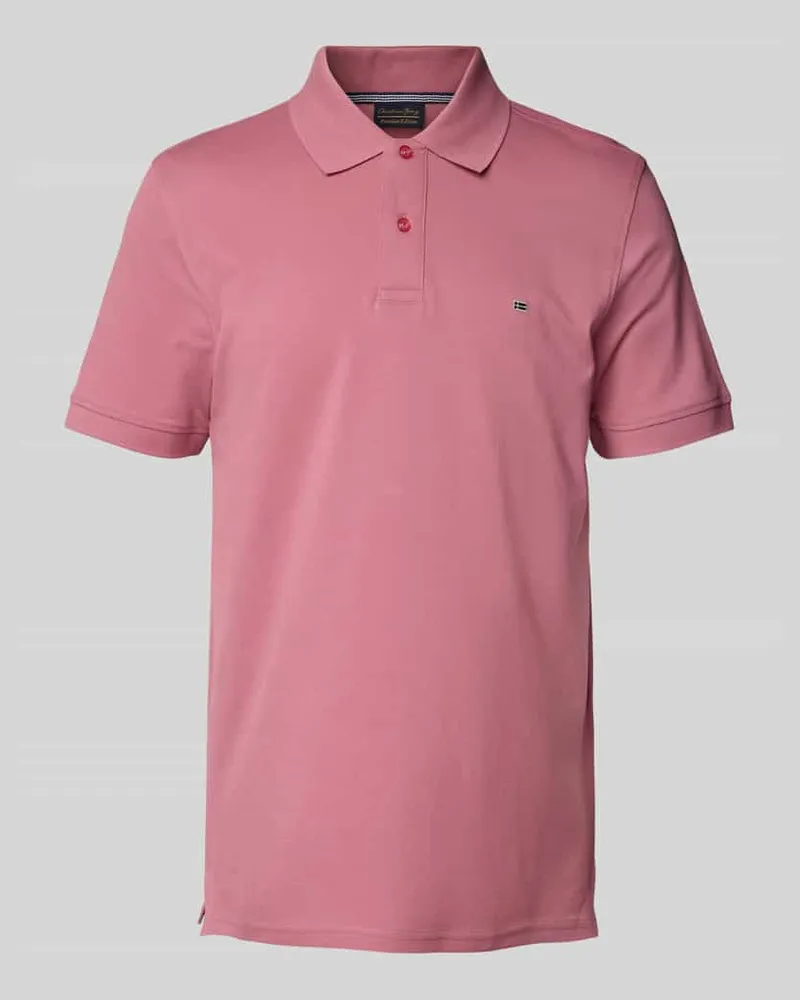 Christian Berg Regular Fit Poloshirt mit Logo-Stitching 