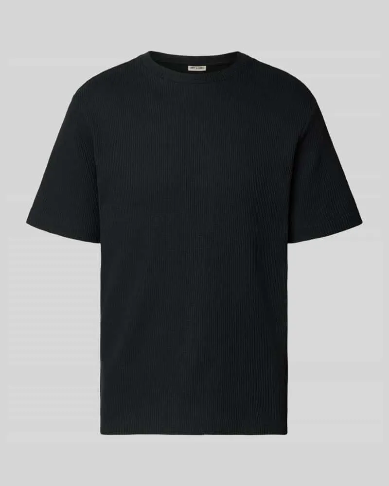 Only & Sons Regular Fit T-Shirt aus Baumwoll-Mix Modell 'TOBIE Black