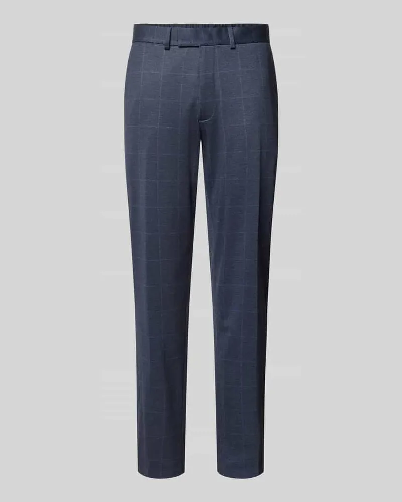 Christian Berg Slim Fit Anzughose mit Gesäßtaschen Blau