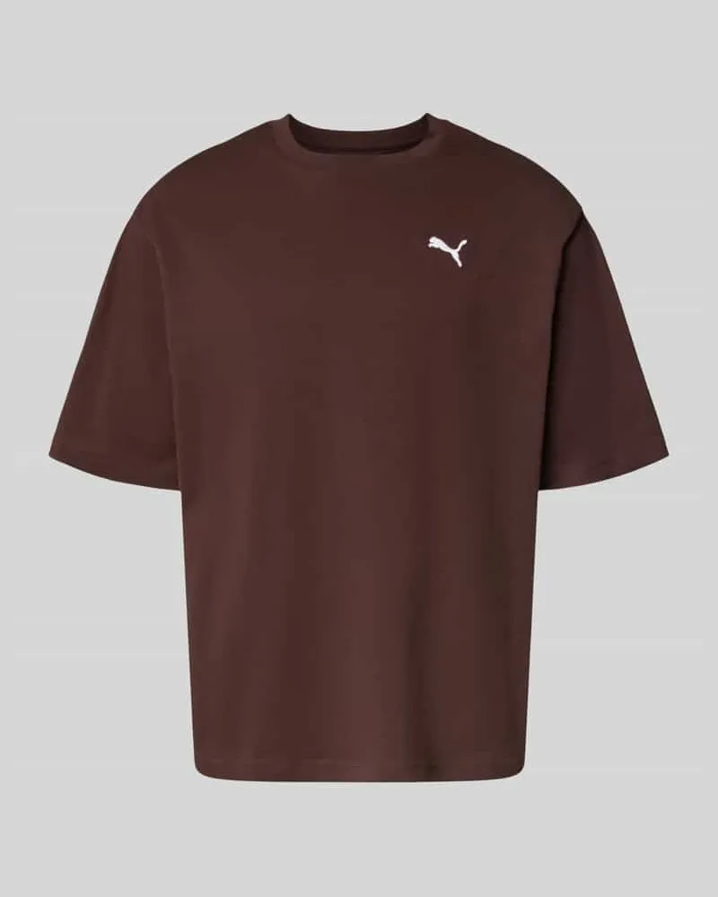 Puma T-Shirt mit Rundhalsausschnitt Schoko