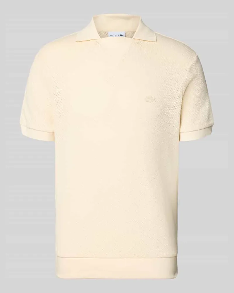 Lacoste Regular Fit Poloshirt aus reiner Baumwolle Beige