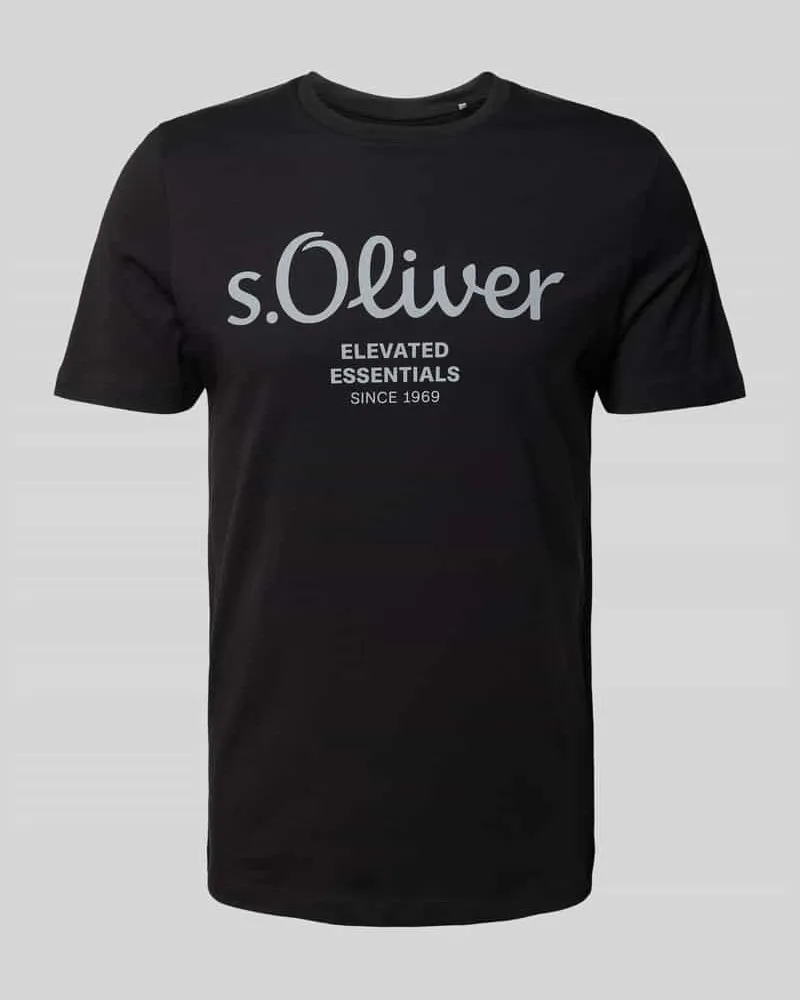 S.Oliver T-Shirt mit Label-Print 