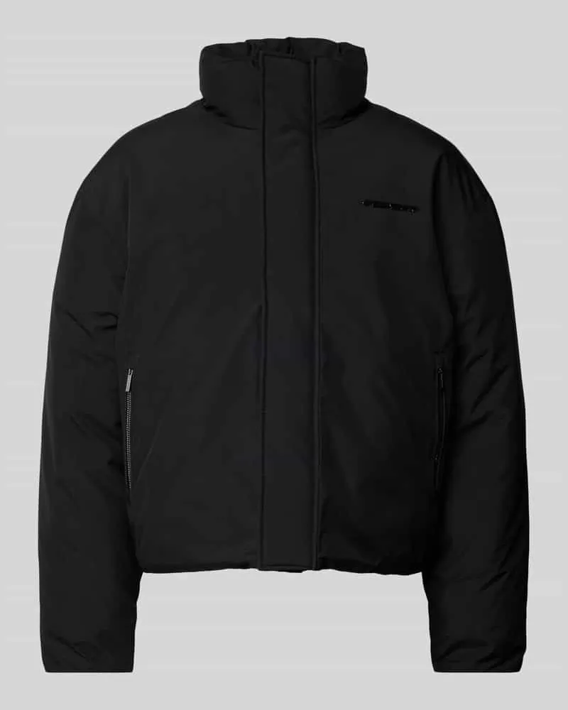 PEGADOR Cropped Jacke mit Label-Applikation Modell 'LAVOY Black