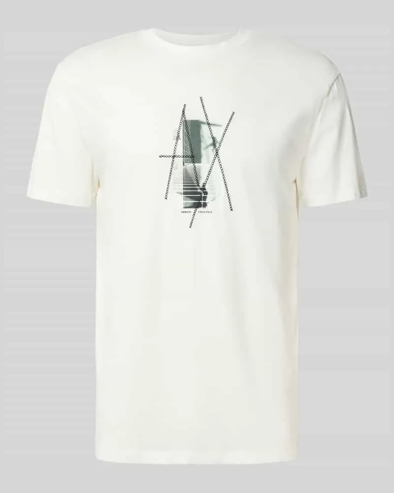 Armani Exchange T-Shirt mit Label-Motiv-Print 