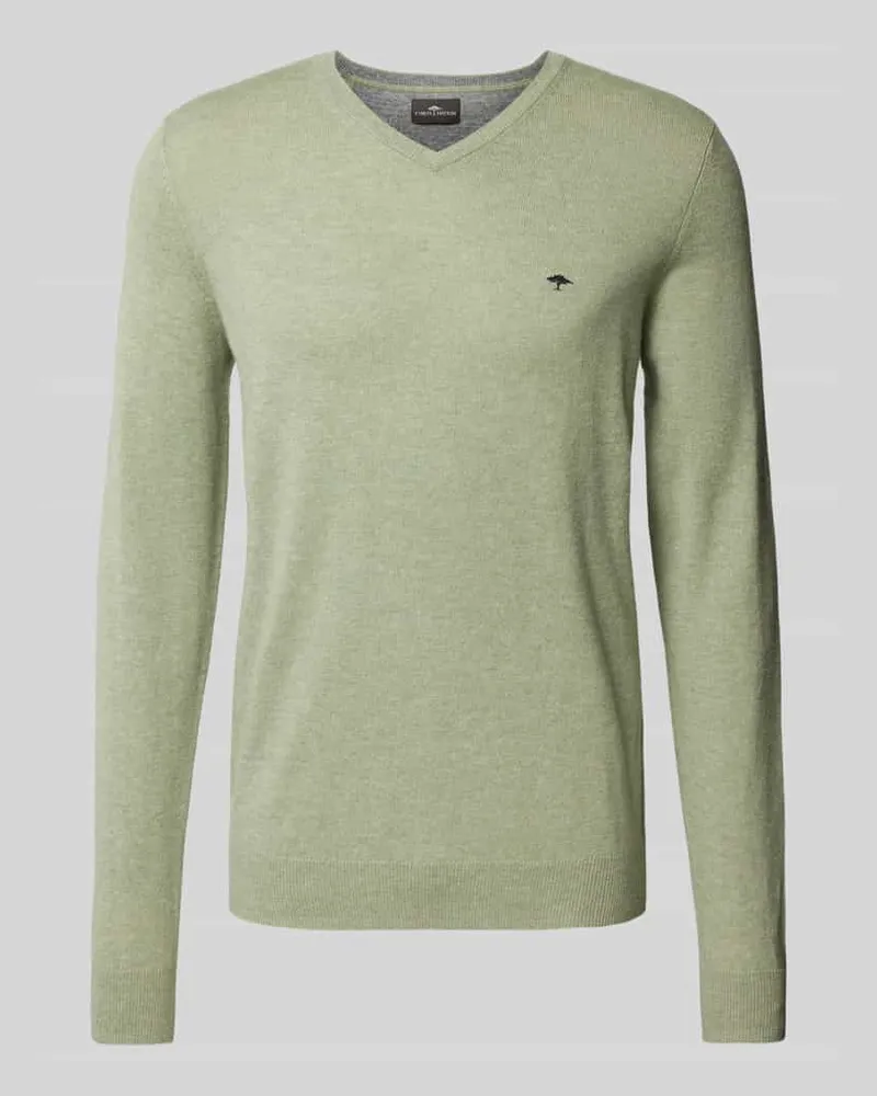 Fynch-Hatton Regular Fit Strickpullover aus Baumwoll-Kaschmir-Mix 