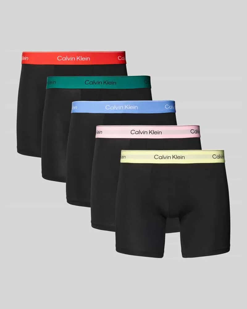 Calvin Klein Trunks mit elastischem Logo-Bund im 5er-Pack 