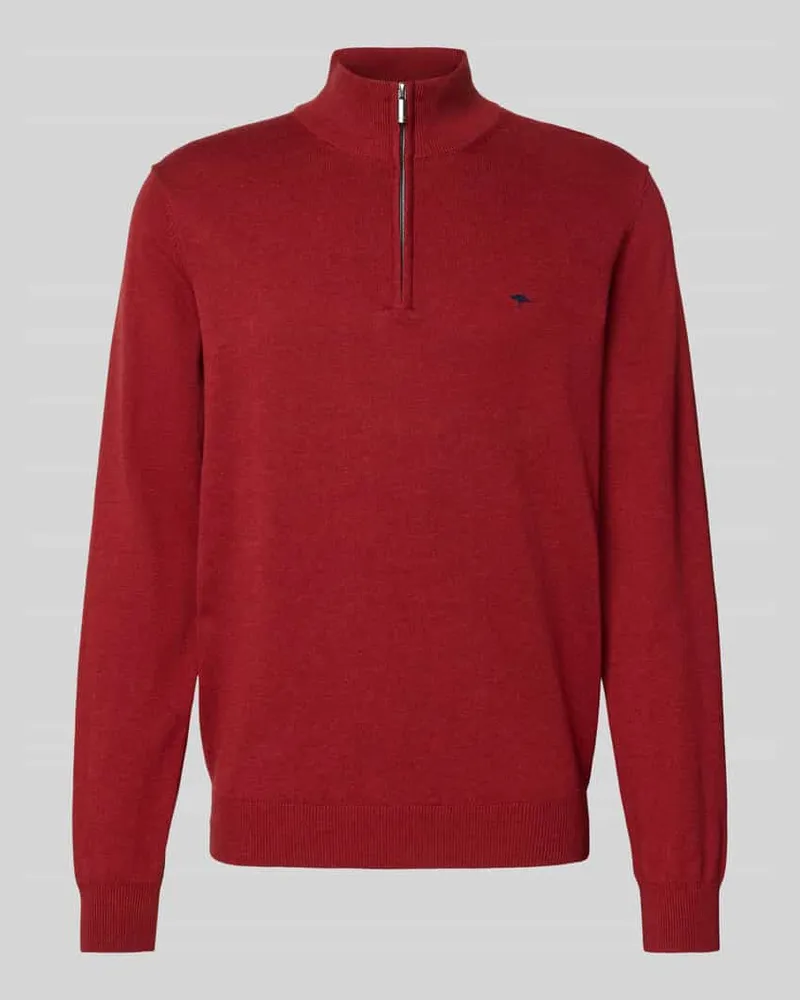 Fynch-Hatton Strickpullover mit Troyer-Kragen 