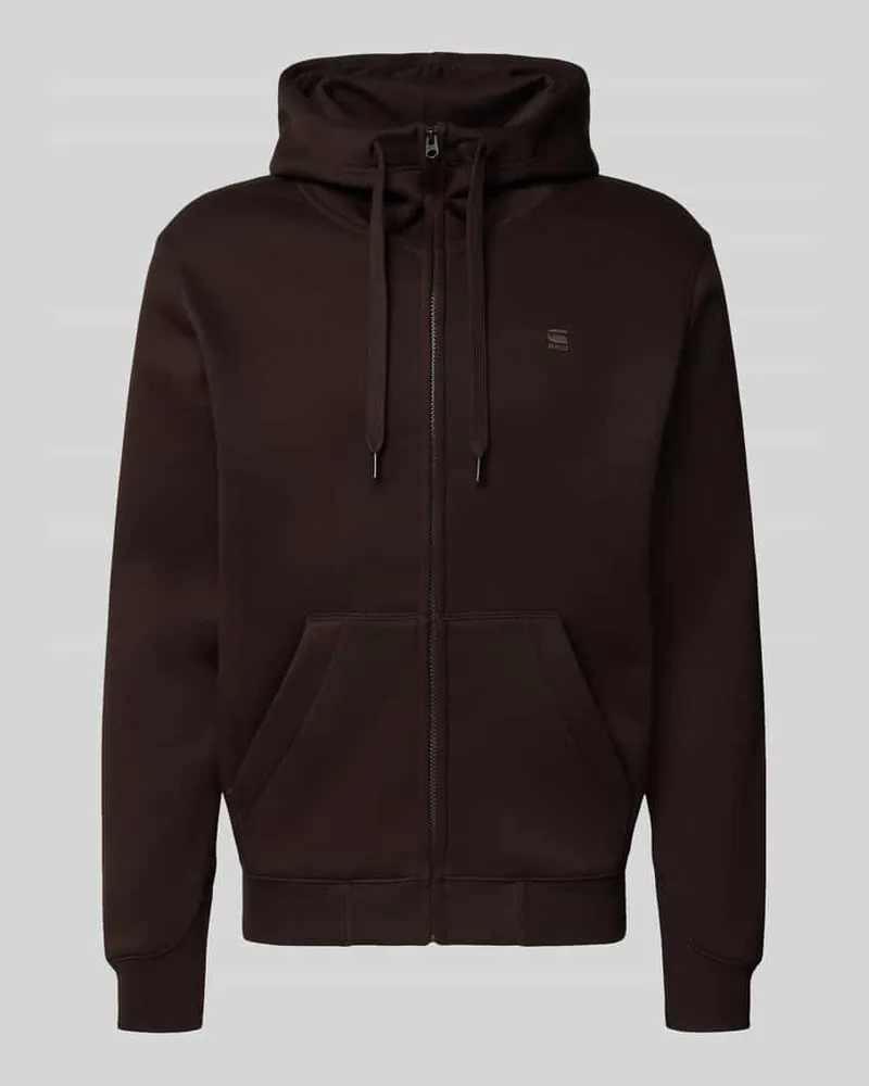 G-STAR RAW Sweatjacke mit Kapuze Dunkelbraun