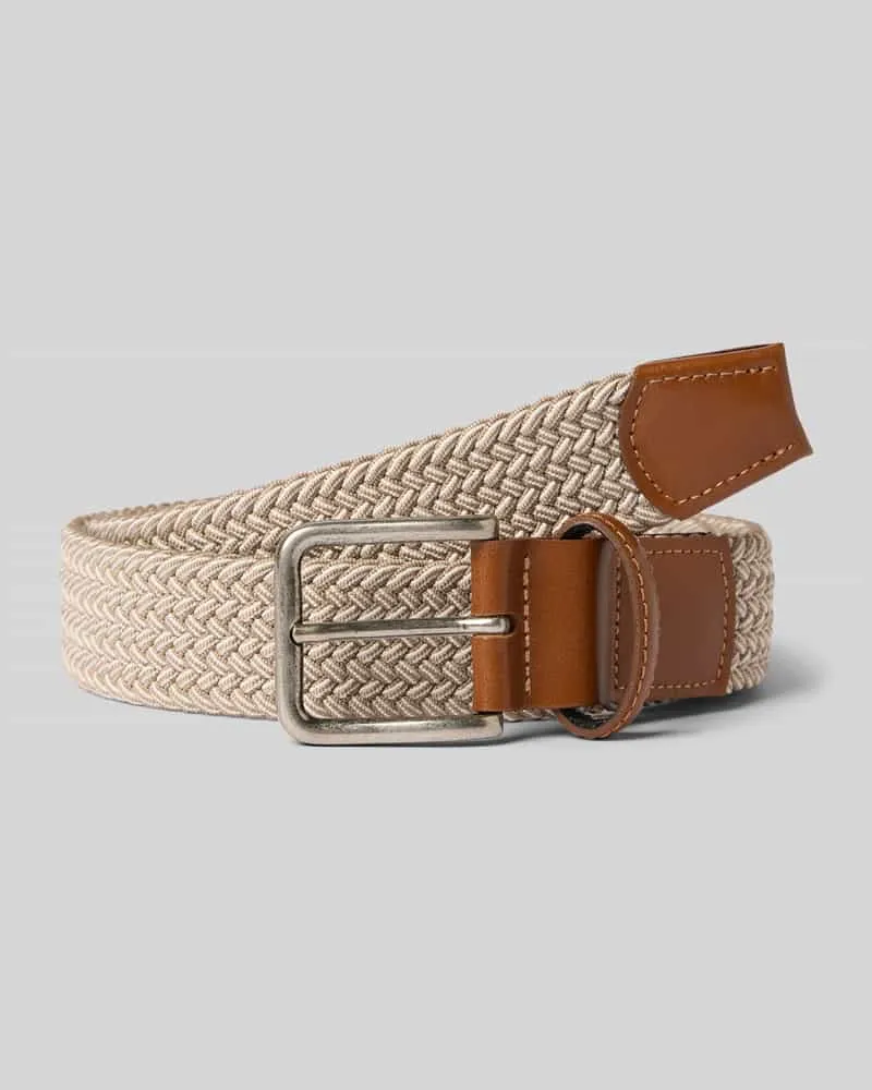 Lloyd Belts Flechtgürtel in Two-Tone-Machart Beige