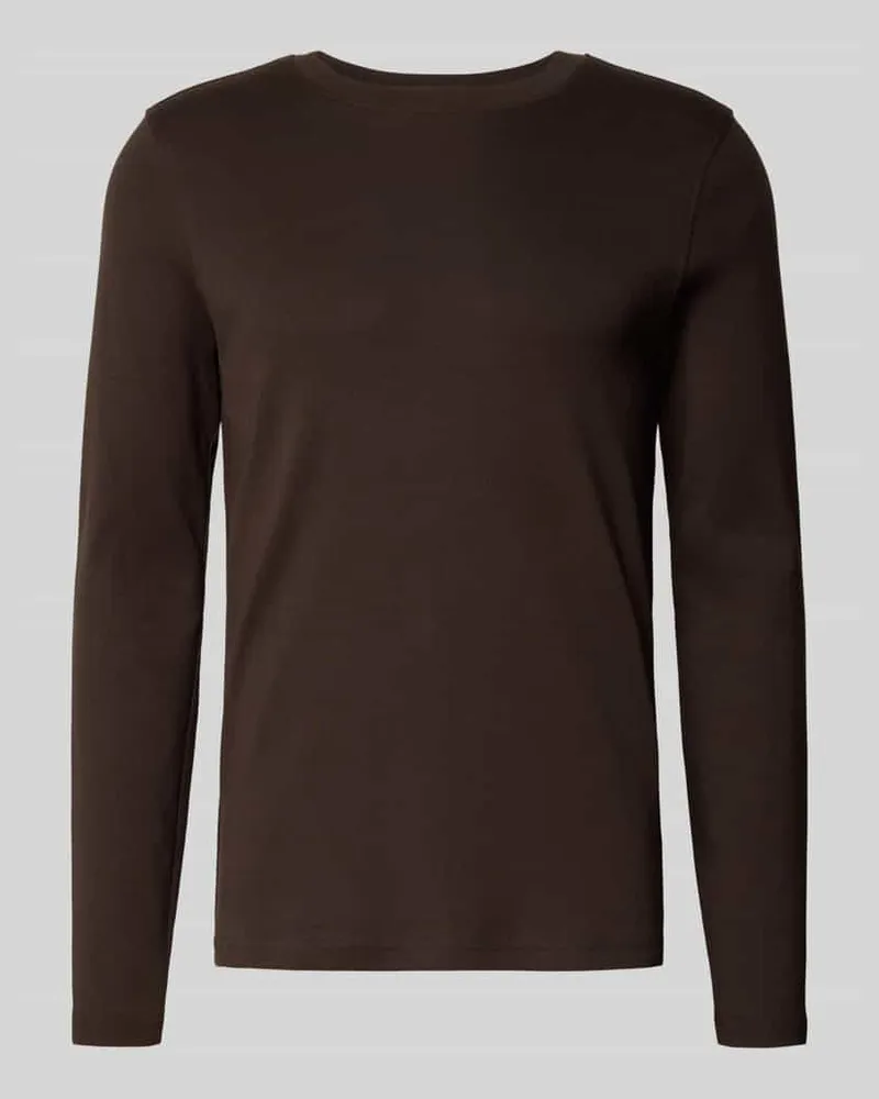McNeal Longshirt mit Rundhalsausschnitt Schoko