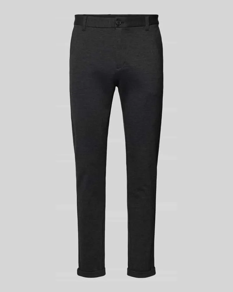 Lindbergh Slim Fit Stoffhose mit verkürztem Schnitt 