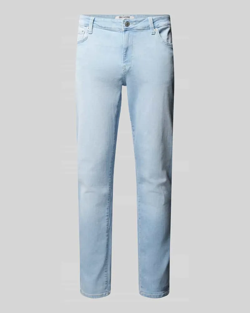 Only & Sons Slim Fit Jeans im 5-Pocket-Design Modell 'LOOM 