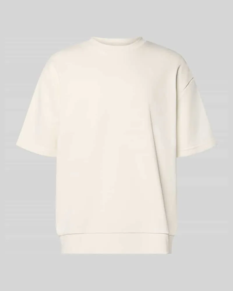 Lindbergh Oversized T-Shirt mit Rundhalsausschnitt Offwhite