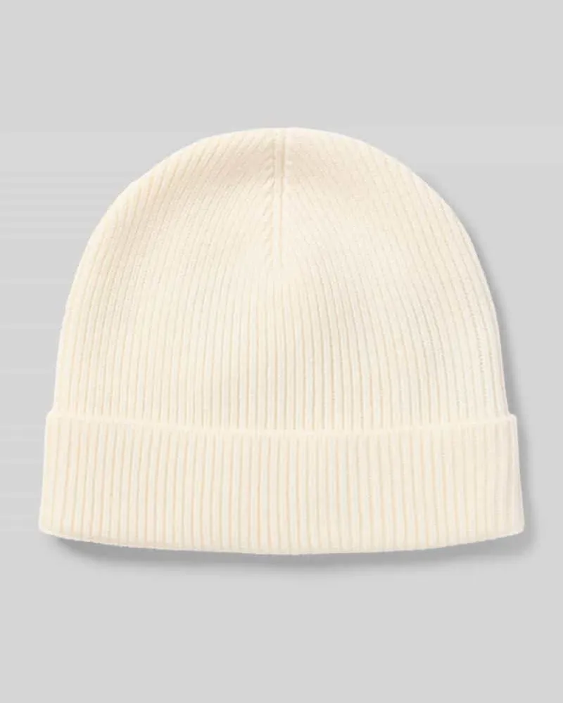 Strellson Mütze aus Woll-Mix Modell 'LORAS Offwhite