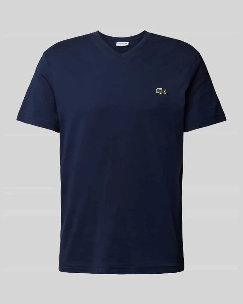 Lacoste T-Shirt mit Label-Stitching Modell 'Basic 