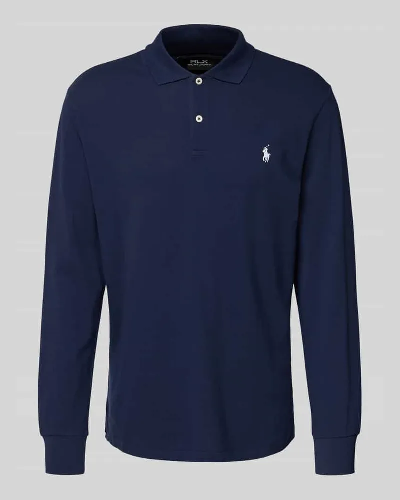 Ralph Lauren Regular Fit Poloshirt mit Label-Stitching Marine