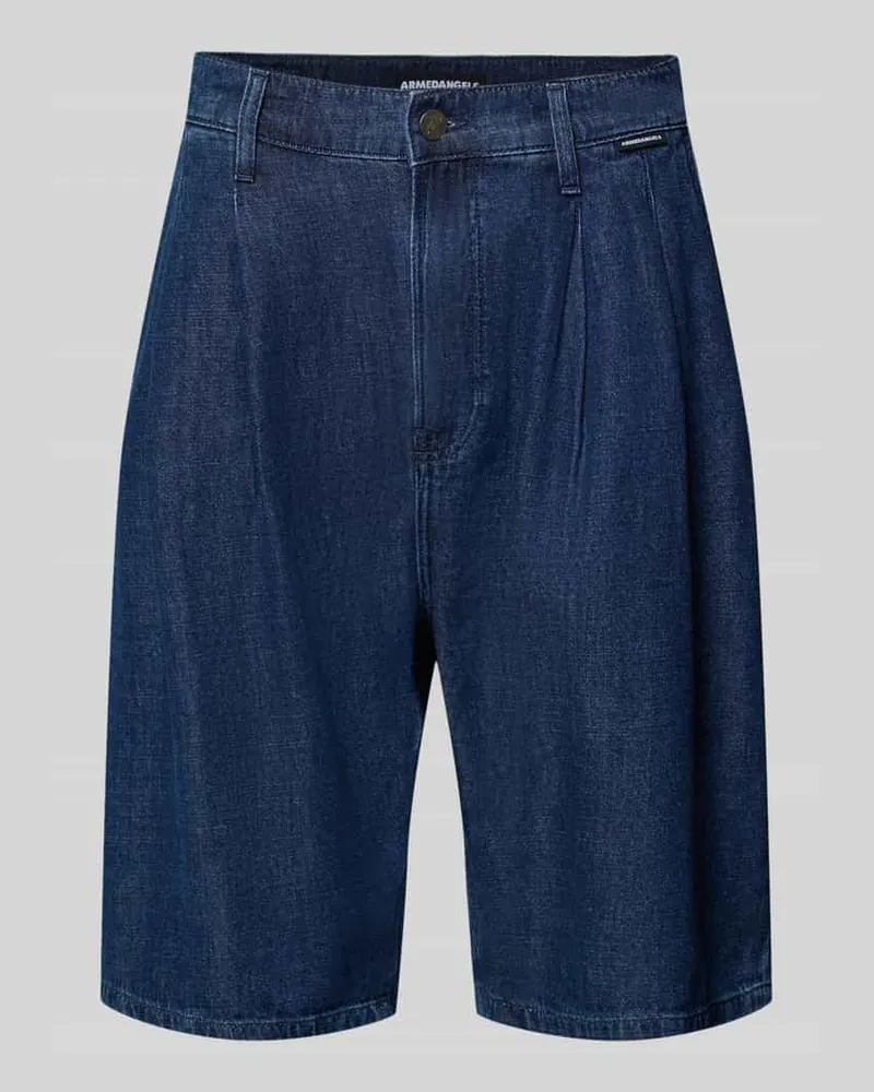 Armedangels Regular Fit Jeans-Bermudas aus Baumwoll-Lyocell-Mix Modell 'DENIM Dunkelblau