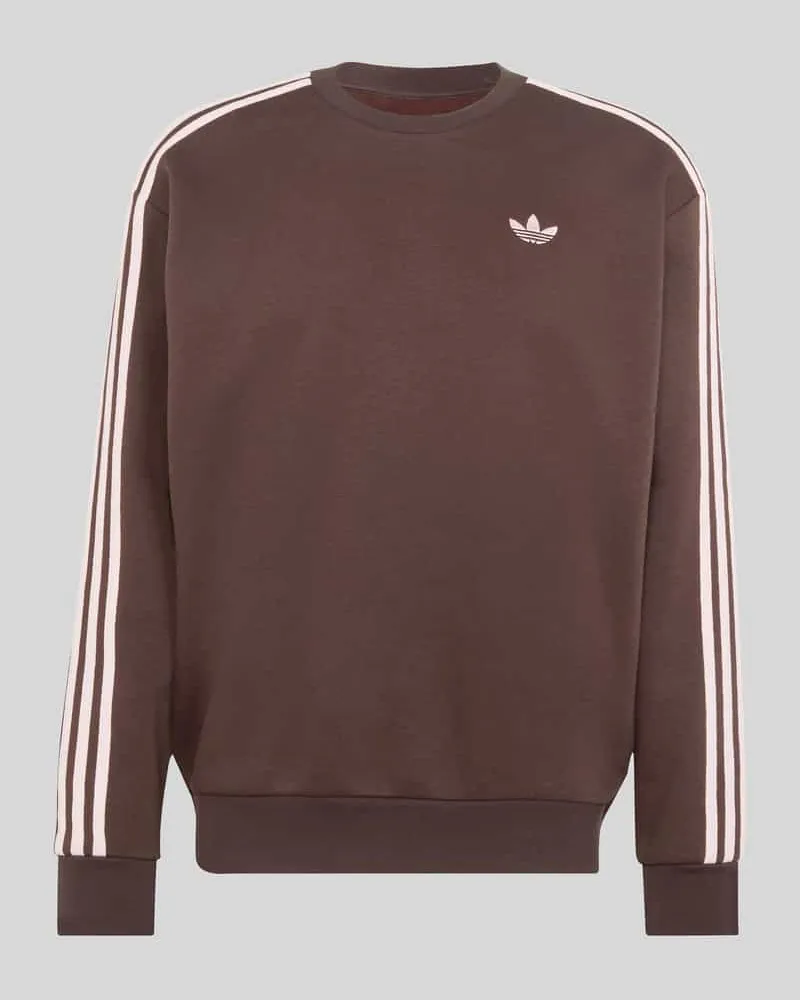 adidas Sweatshirt mit Logo Detail aus Baumwoll-Mix Dunkelbraun