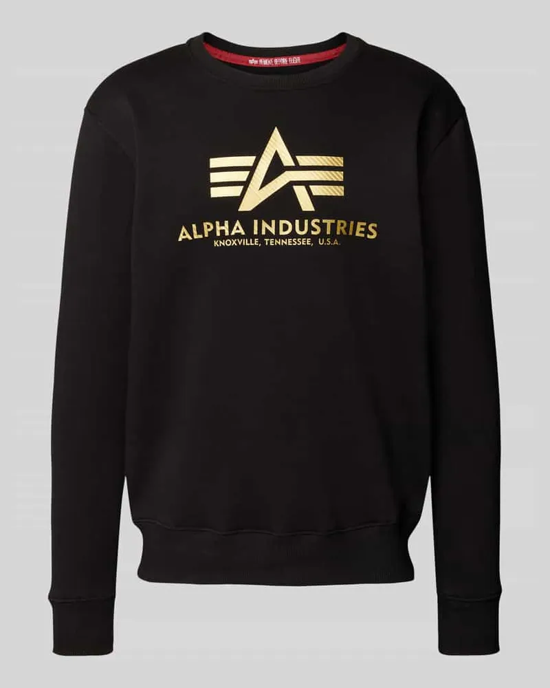 Alpha Industries Sweatshirt mit Rundhalsausschnitt 