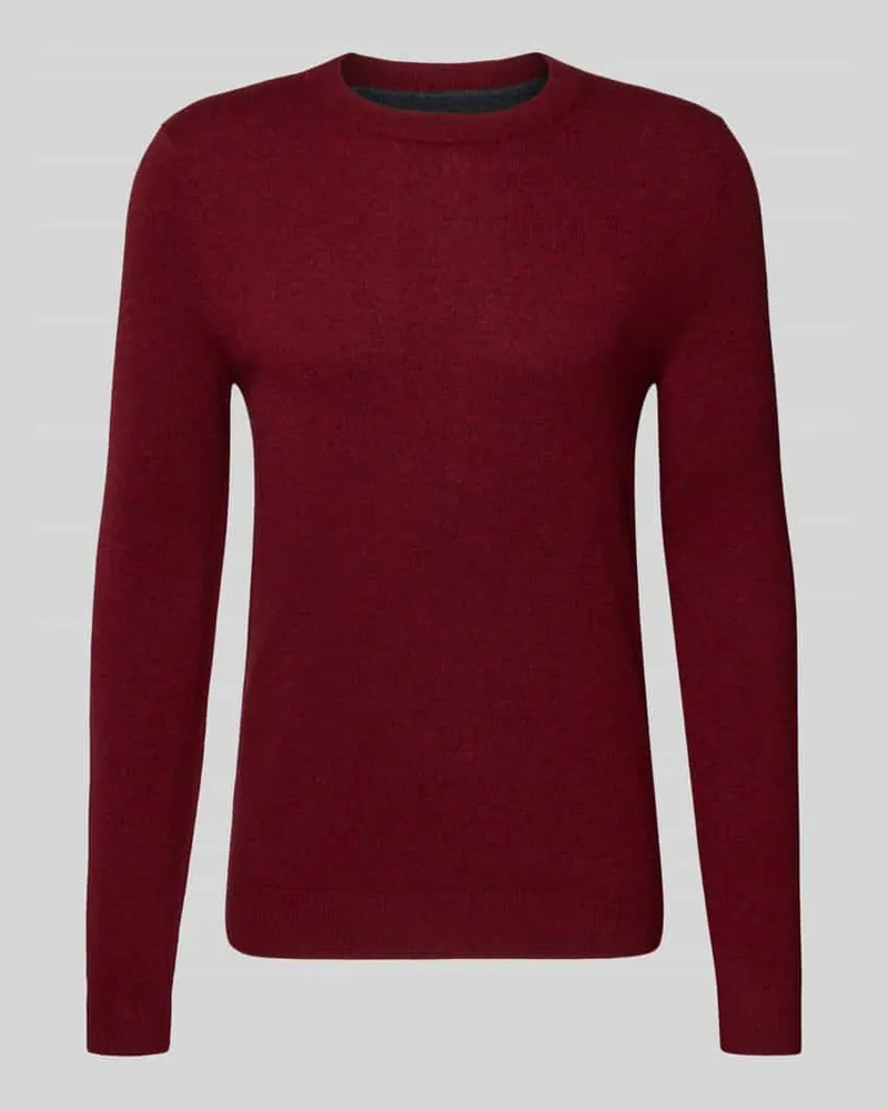 McNeal Strickpullover aus Woll-Mix mit Kaschmir-Anteil Bordeaux