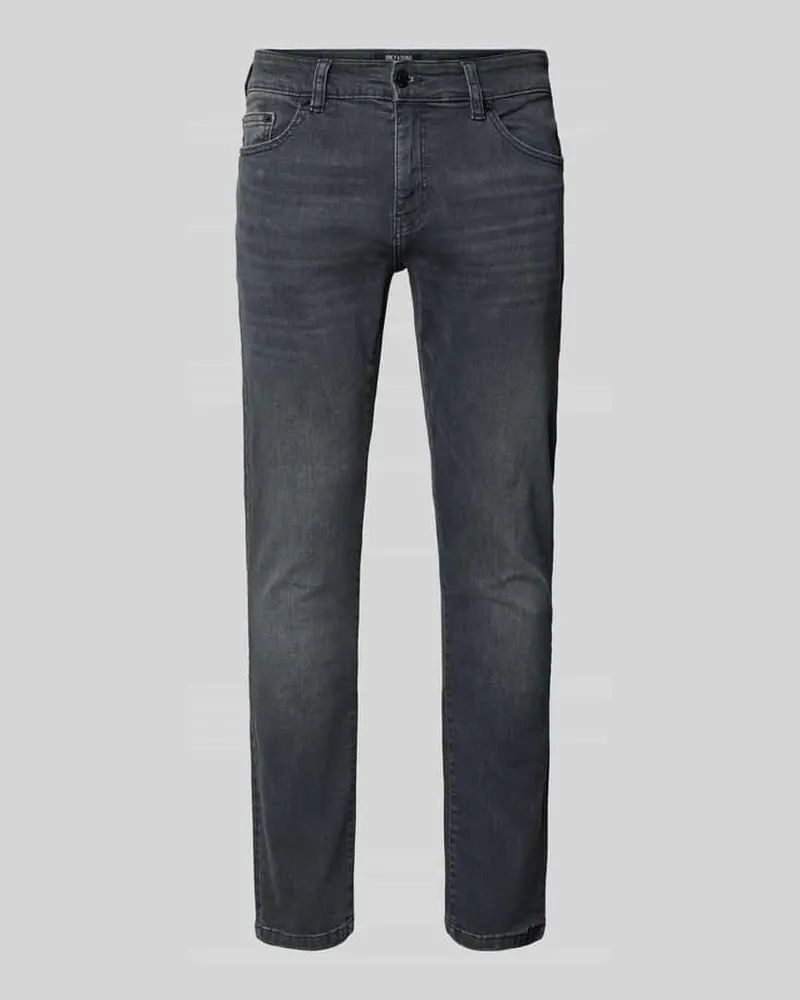 Only & Sons Slim Fit Jeans im 5-Pocket-Design Modell 'Loom 