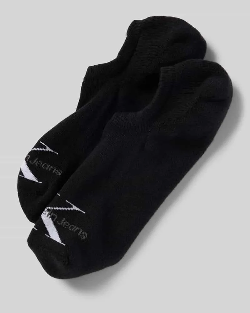 Calvin Klein Füsslinge mit Label-Print Black