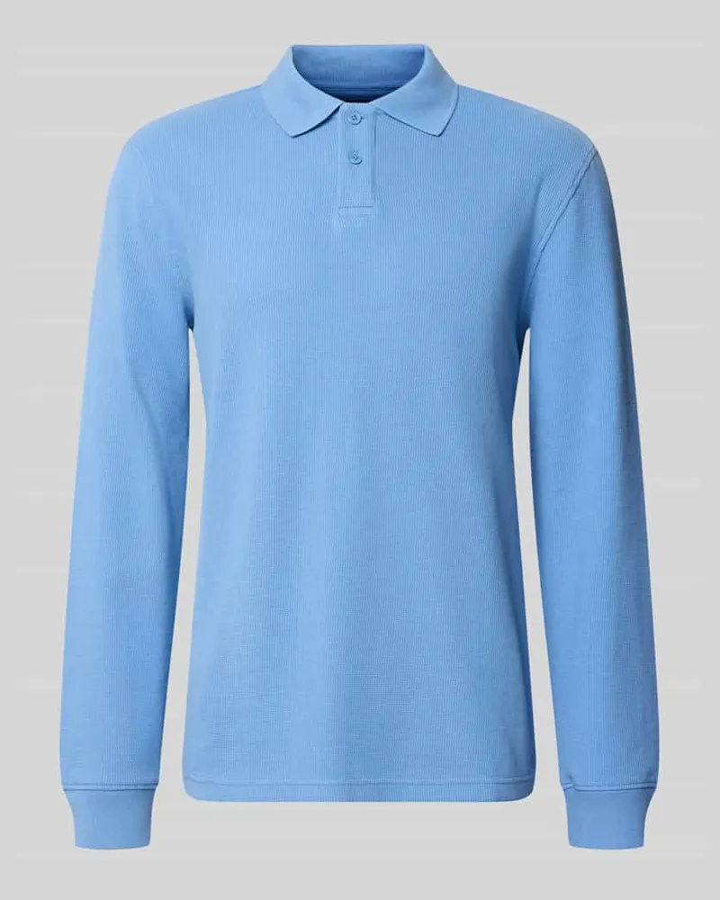 McNeal Relaxed Fit Poloshirt aus elastischem Baumwoll-Mix Hellblau