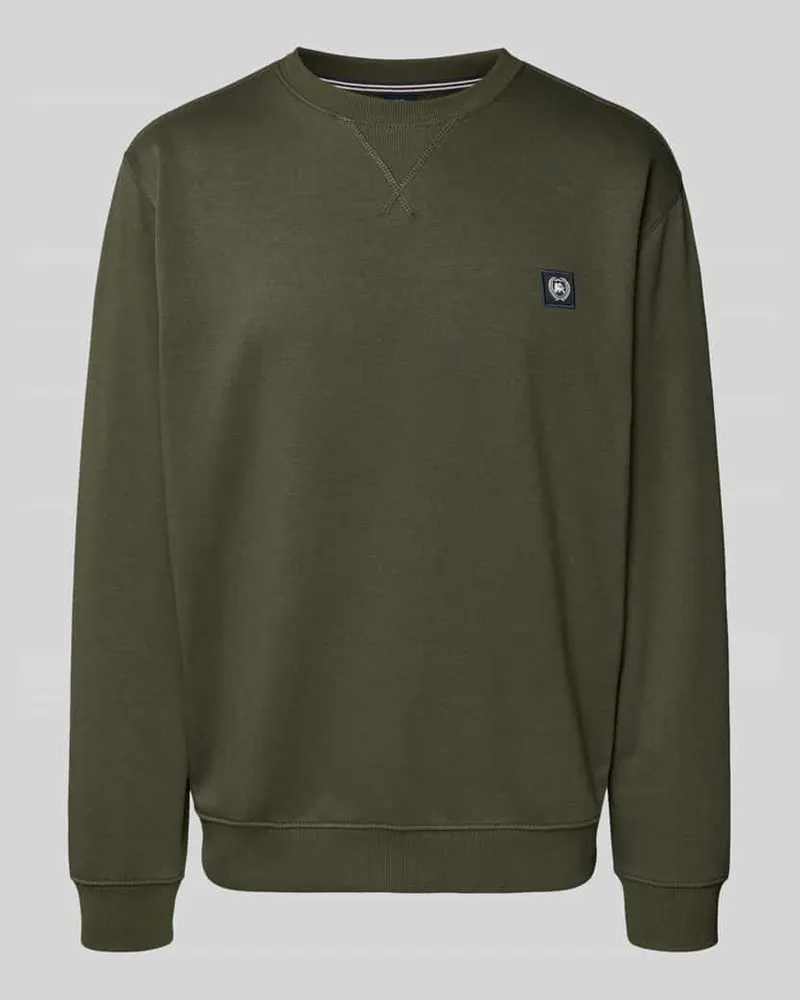 Lerros Sweatshirt mit Label-Patch 