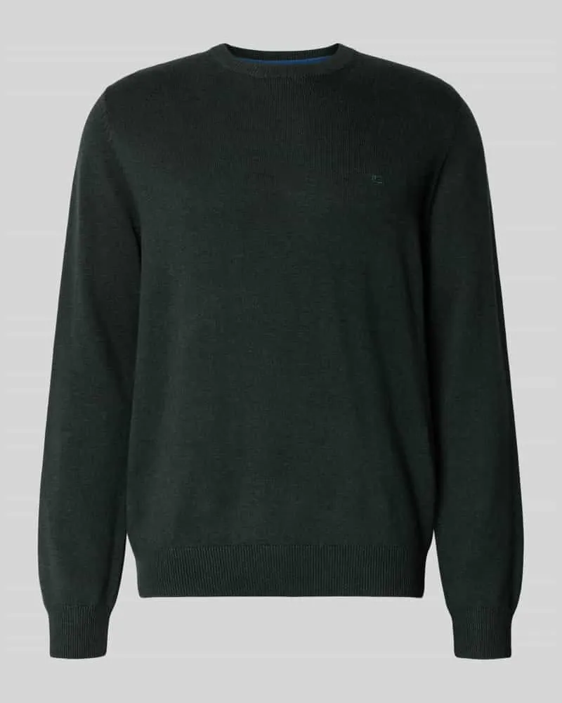 Christian Berg Strickpullover mit gerippten Abschlüssen 