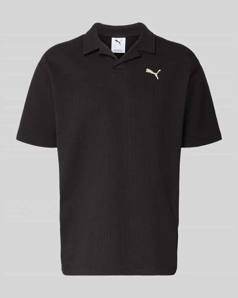 Puma Regular Fit T-Shirt mit Logo-Stitching Black