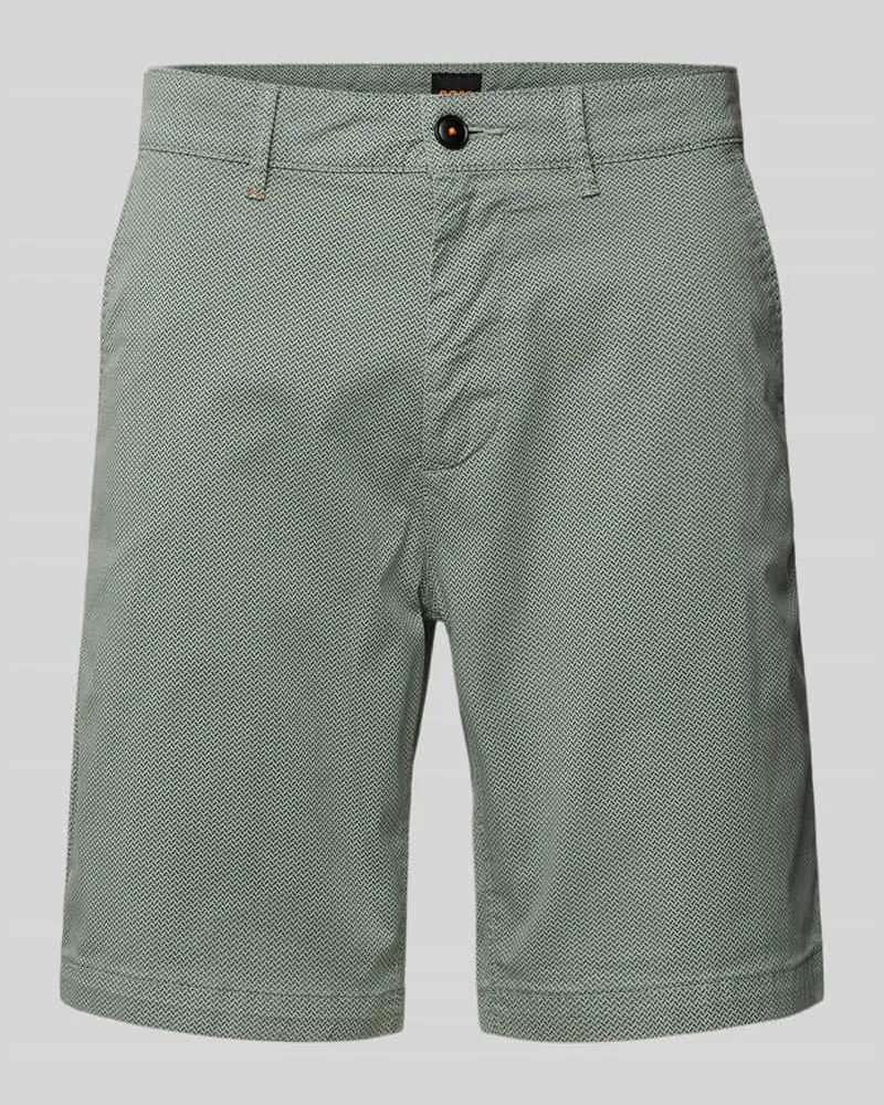HUGO BOSS Bermudas mit französischen Eingrifftaschen Gruen