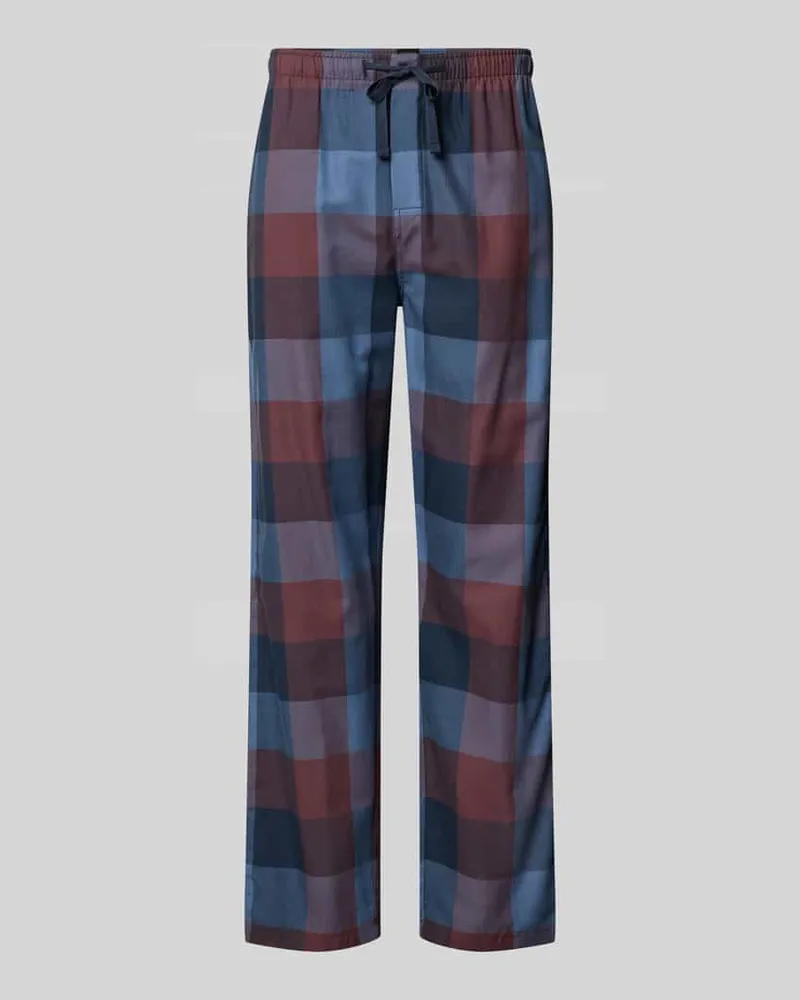 Schiesser Loose Fit Pyjama-Hose mit elastischem Bund Dunkelbraun