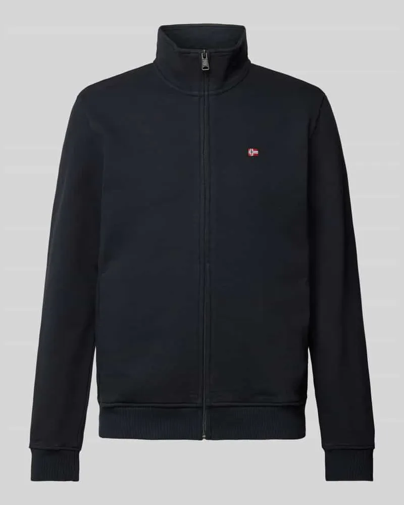 Napapijri Sweatjacke mit Label-Stitching Modell 'BALIS 