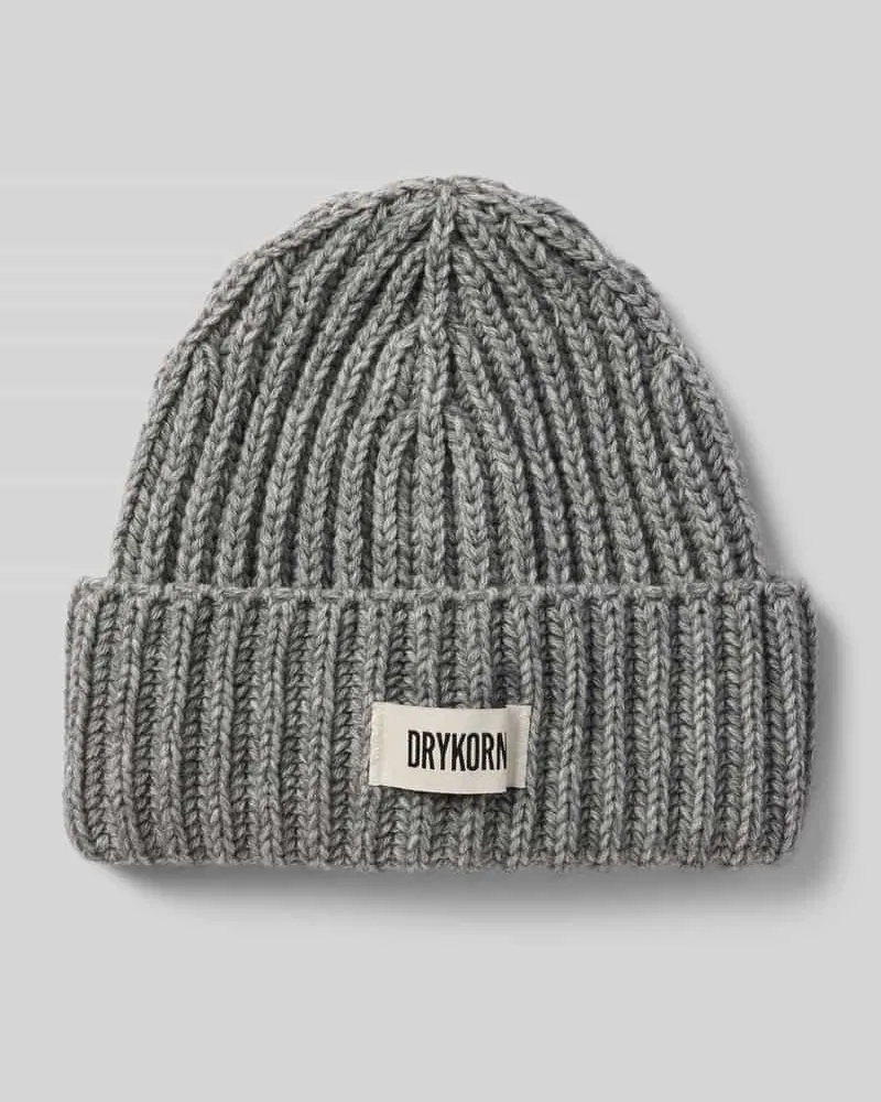 Drykorn Beanie mit Alpaka-Anteil Modell 'EANI Hellgrau